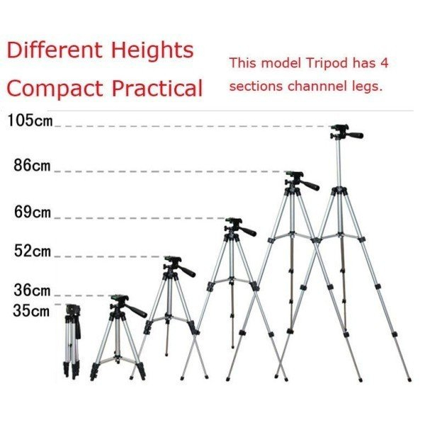 Gậy Tripod 3120, 3110 - Gậy Live Stream - Gậy chụp hình tự sướng 3 Chân Đa Năng