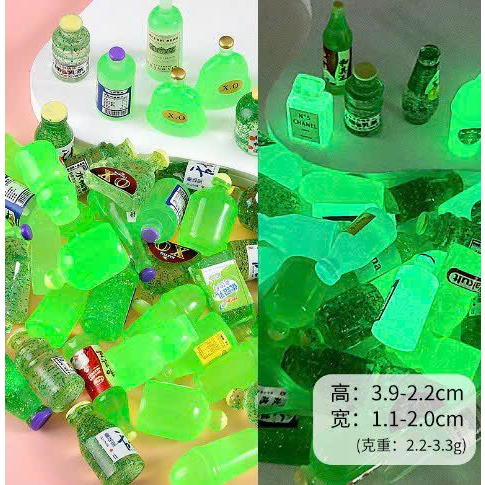 Mô hình chai bia và nước giải khát đồ chơi trang trí nhà búp bê [ chai ngẫu nhiên)