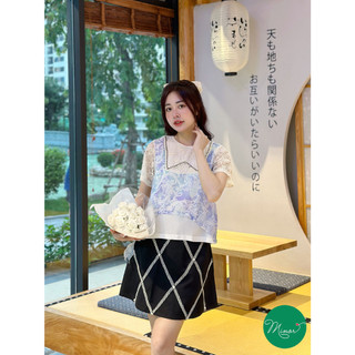 QUẦN VÁY ĐEN ĐAN REN [MINOR ROSSELLA]