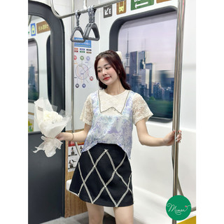 QUẦN VÁY ĐEN ĐAN REN [MINOR ROSSELLA]