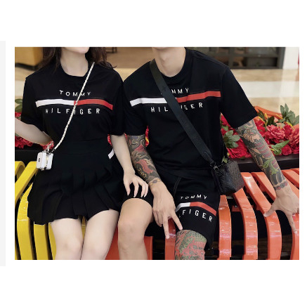 Bộ Thể Thao Nam Nữ Với Hoạ Tiết TOMMY Trước Áo Cưc Hot
