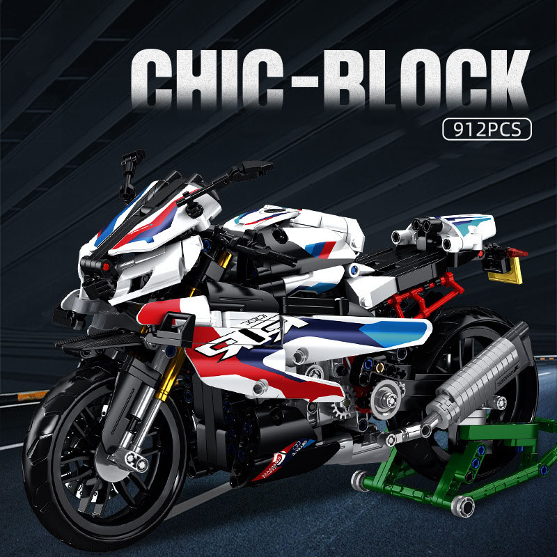 Đồ Chơi Lắp Ráp Mô Hình Siêu Xe Phân Khối Lớn BMW S1000RR MODEL.672004 Với 900+ Mảnh Ghép