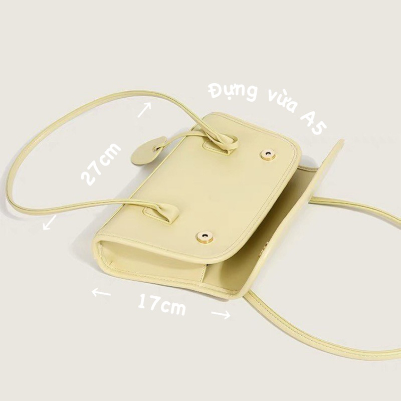 Túi xách nữ quai dài đeo kẹp nách đeo vai màu pastel trendy