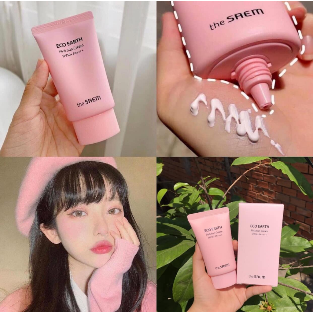 Kem Chống Nắng THE SAEM ECO EARTH POWER SUN CREAM ++++ phiên bản mới nhất