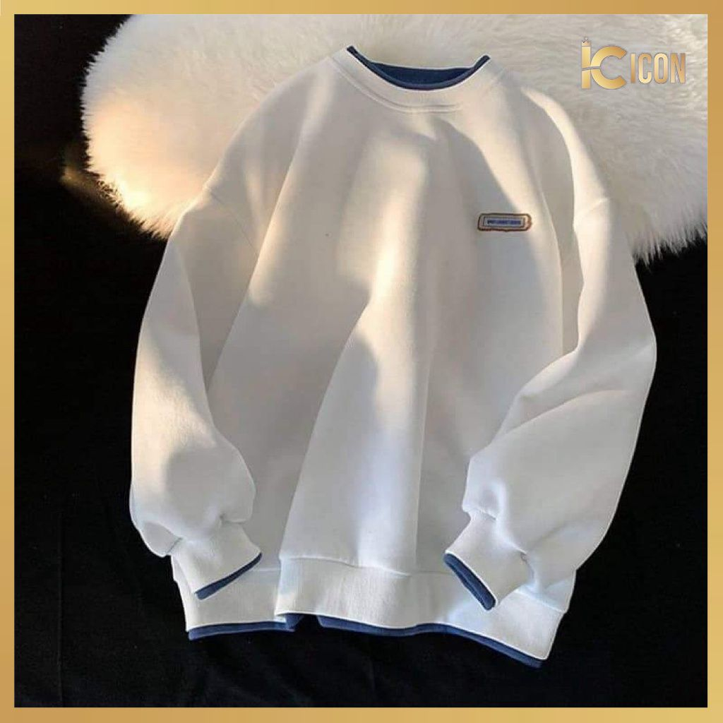 ÁO SWEATER DÀI TAY NAM NỮ, ÁO SWEATER CHẤT NỈ BÔNG CAO CẤP CÁ TÍNH AD02 - ICON