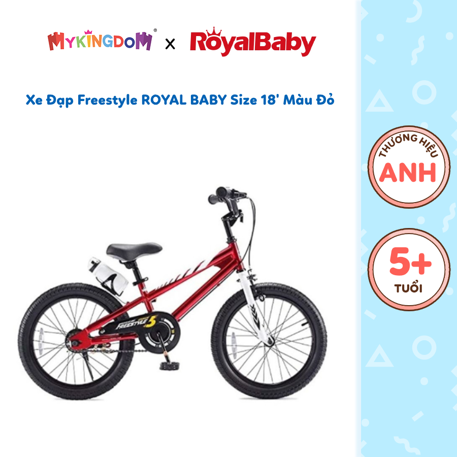 Xe đạp trẻ em Freestyle ROYAL BABY Size 18' màu đỏ RB18B-6/RED