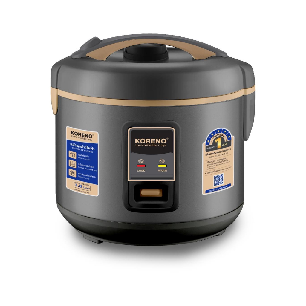 Nồi cơm điện THÁI LAN KN 610 dung tích 1,8L , CHÍNH HẪNG BẢO HÀNH 12 THÁNG