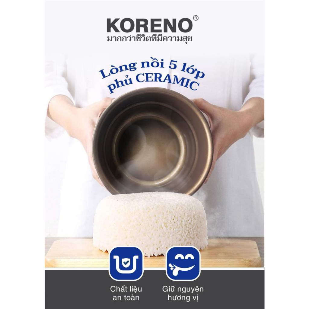 Nồi cơm điện THÁI LAN KN 610 dung tích 1,8L , CHÍNH HẪNG BẢO HÀNH 12 THÁNG