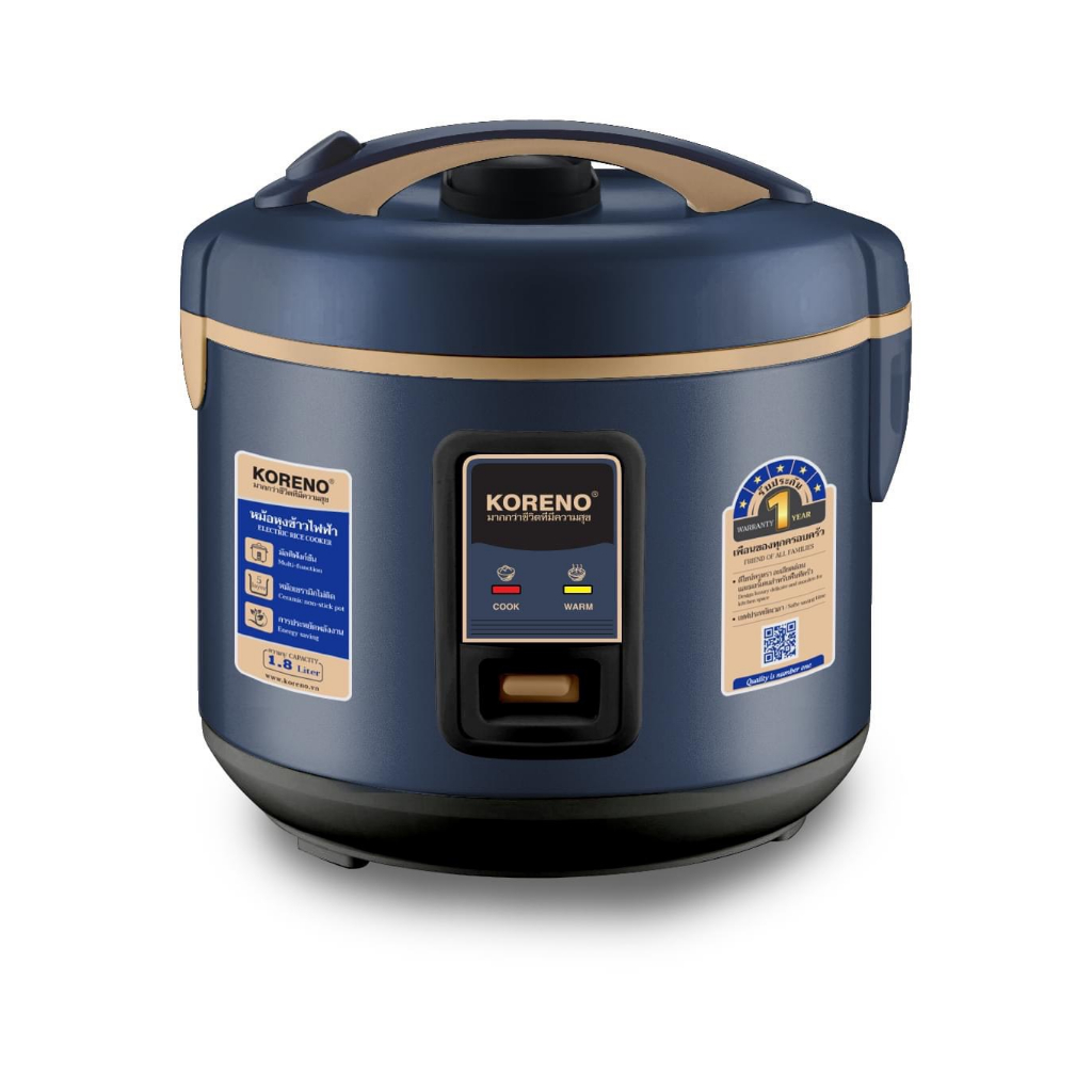 Nồi cơm điện THÁI LAN KN 610 dung tích 1,8L , CHÍNH HẪNG BẢO HÀNH 12 THÁNG