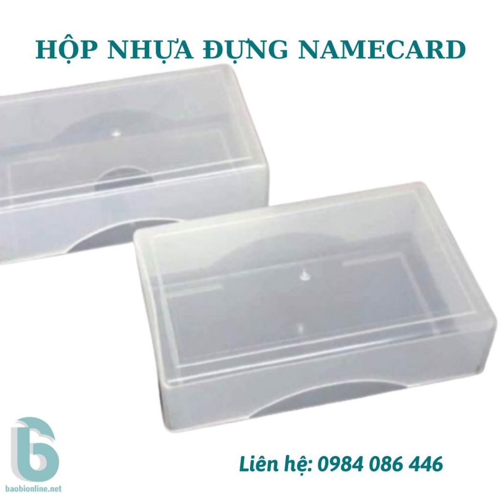 COMBO 50 & 100 HỘP NHỰA ĐỰNG NAMECARD, CARD VISIT | DANH THIẾP CHUẨN KÍCH THƯỚC 90X54MM - BAOBIONLINE