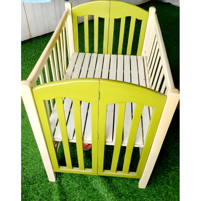 Thanh lý giường cũi, tặng kèm chiếu cói nằm cũi cho bé