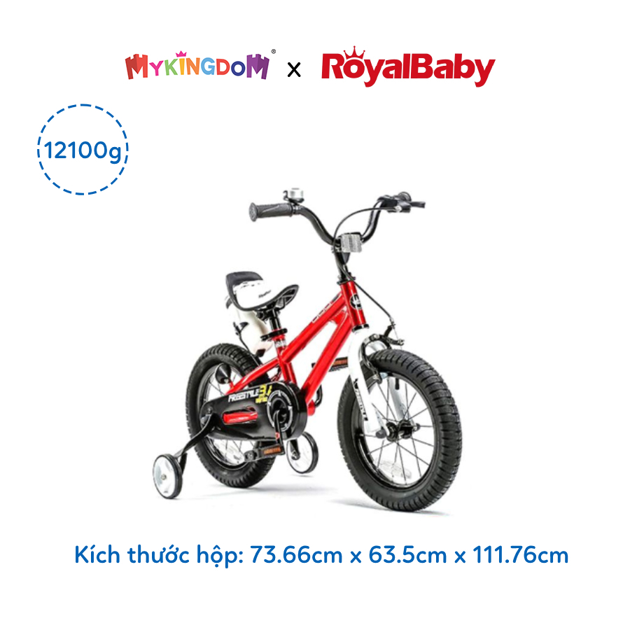 Xe đạp trẻ em Freestyle ROYAL BABY Size 16" màu đỏ RB16B-6/RED