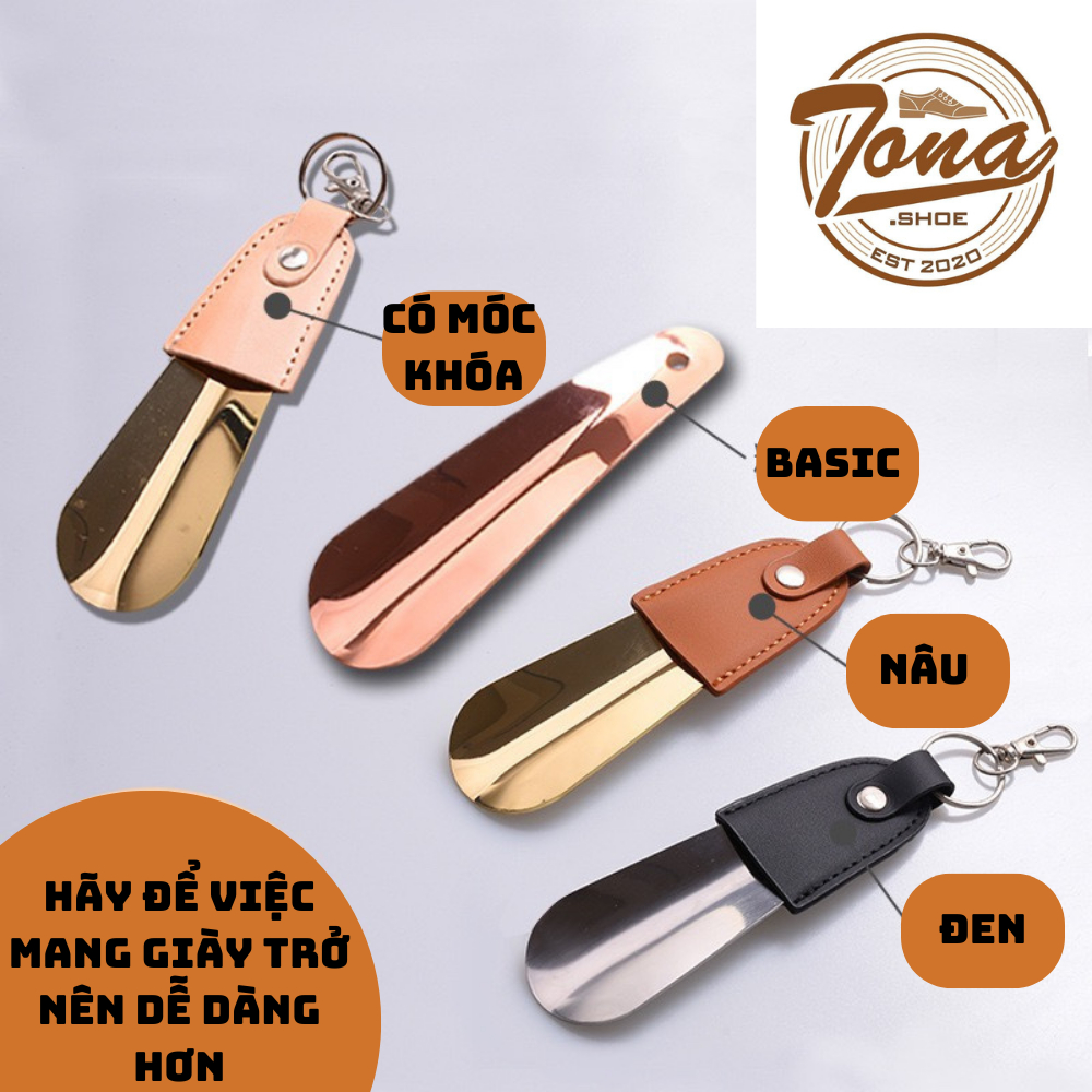 Đón Gót Inox Cao Cấp Có Móc Khoá