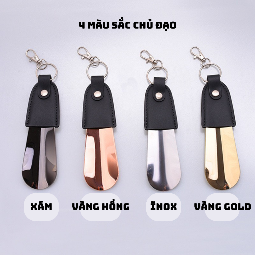 Đón Gót Inox Cao Cấp Có Móc Khoá