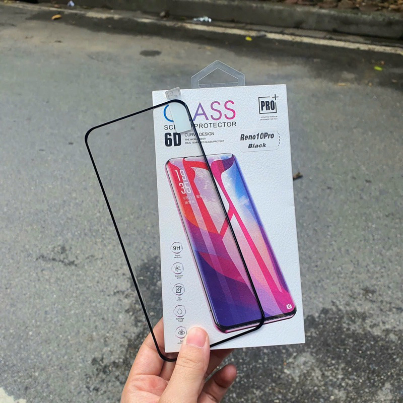 Dán kính cường lực Full màn cho Oppo Reno 10/ Reno 10 Pro 5G Full keo cảm ứng siêu nhạy