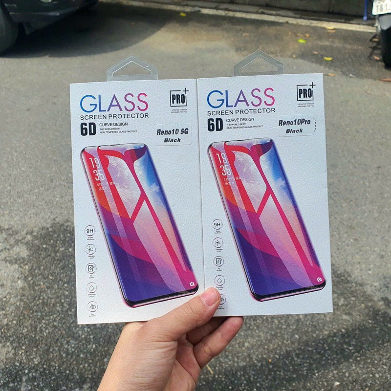 Dán kính cường lực Full màn cho Oppo Reno 10/ Reno 10 Pro 5G Full keo cảm ứng siêu nhạy
