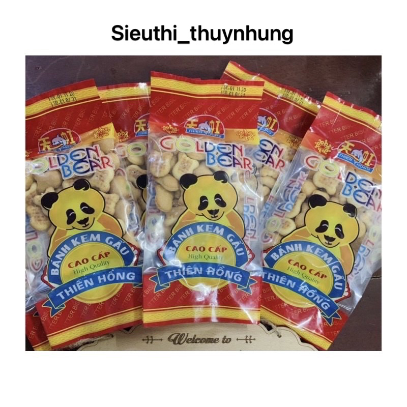 Bánh Kem Gấu Thiên Hồng Gói 100g