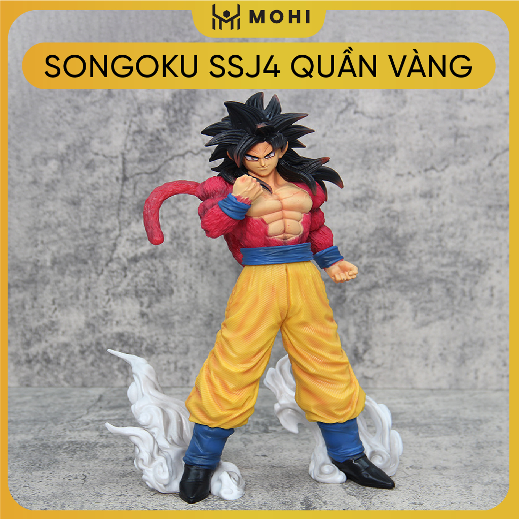 Mô hình DragonBall - SonGoKu SSJ4 quần vàng