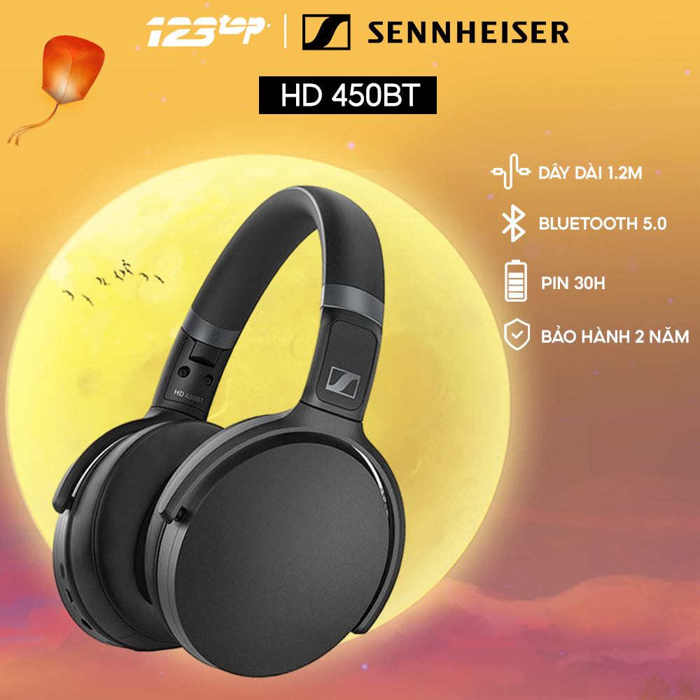 Tai nghe chụp tai bluetooth chống ồn SENNHEISER HD 450BT - bảo hành 2 năm chính hãng