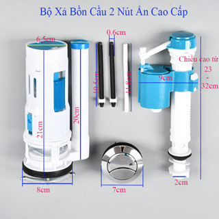Bộ Xả Bồn Cầu 2 Nút Ấn Cao Cấp TI0508