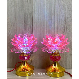 Đèn thờ hoa sen trái châu tc01