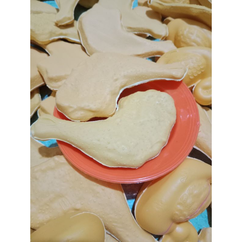 1 đĩa 2 đùi gà - Đồ chơi nấu ăn cân kí dành cho bé iu