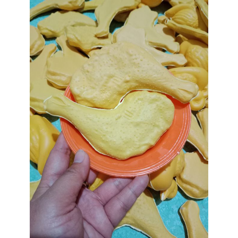 1 đĩa 2 đùi gà - Đồ chơi nấu ăn cân kí dành cho bé iu