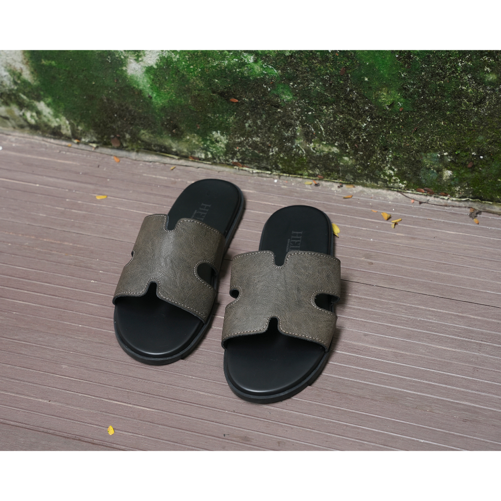Dép quai ngang Heika chữ H thời trang nam
