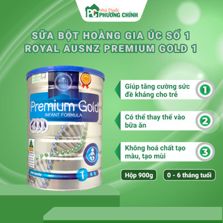 Sữa Bột Hoàng Gia Úc Royal AUSNZ Premium Gold 1 (Hộp 900g)