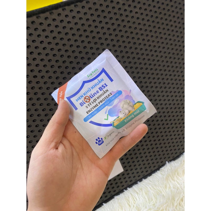 Men khử mùi hôi cát, vi khuẩn, nấm mốc Ecopets BS1 GÓI 30-50gr
