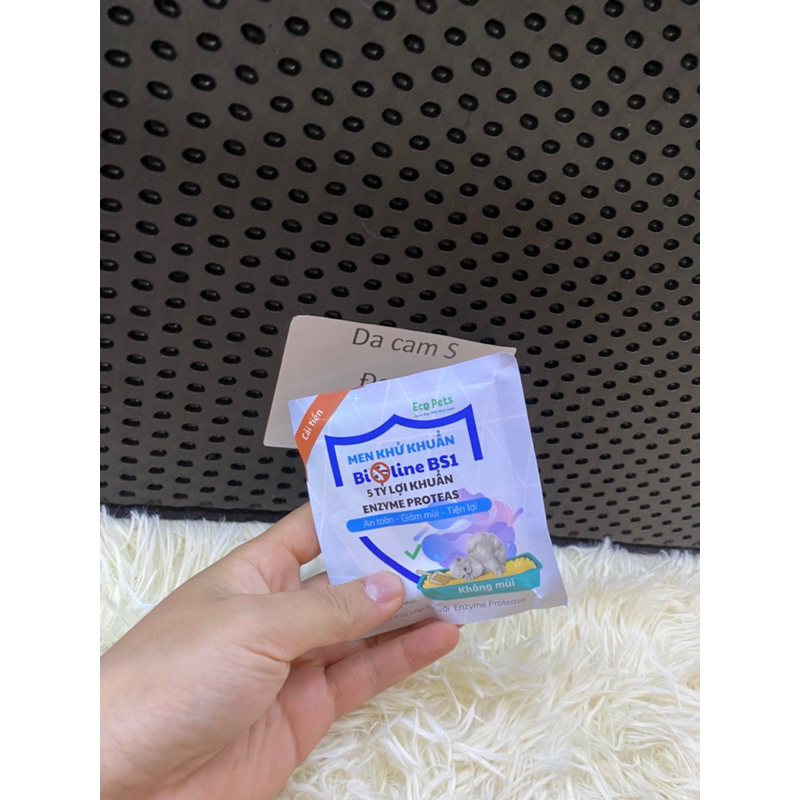 Men khử mùi hôi cát, vi khuẩn, nấm mốc Ecopets BS1 GÓI 30-50gr