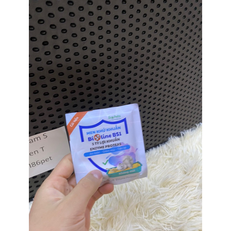 Men khử mùi hôi cát, vi khuẩn, nấm mốc Ecopets BS1 GÓI 30-50gr