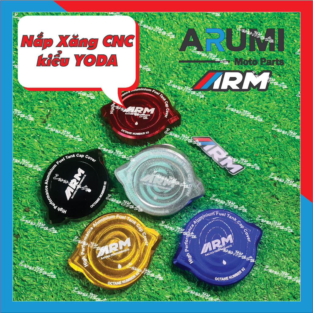 Ốp nắp xăng nhôm CNC thương hiệu ARM