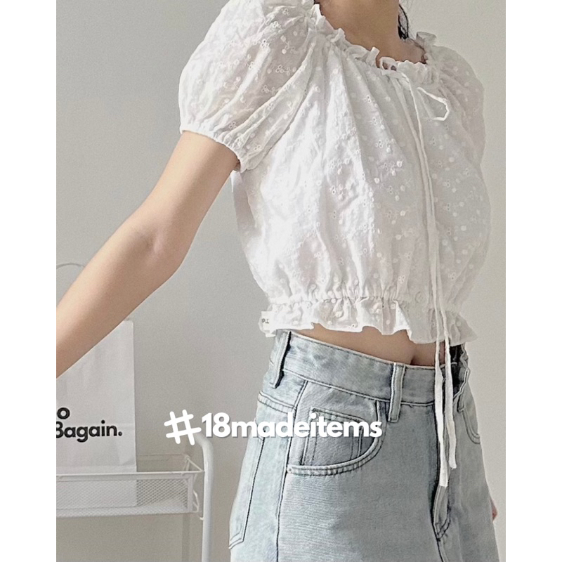 Áo kiểu xô hoa Lia 18made ✿ 𝐁𝐲 𝐄𝐢𝐠𝐡𝐭𝐞𝐞𝐧 𝐀𝐠𝐚𝐢𝐧