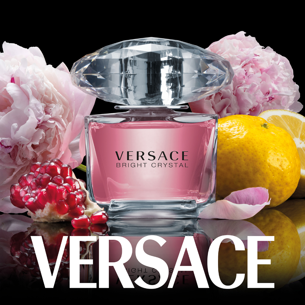 VERSACE Bright Crystal EDT nước hoa nữ nổi bật hương Hoa Mẫu Đơn Quả Lựu Gỗ Acajou