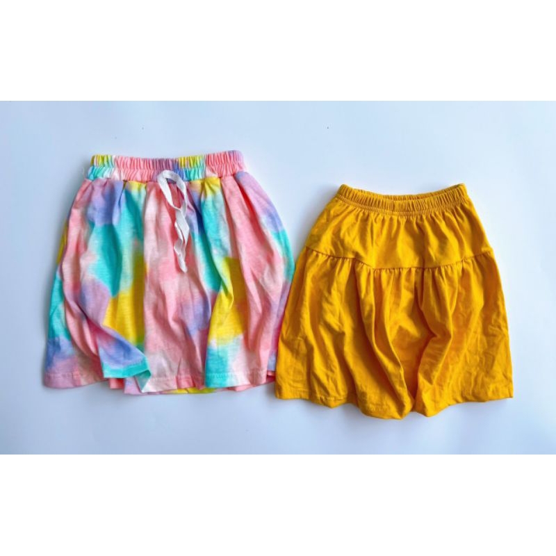 Chân váy kèm chip đùi cotton VNXK mềm mát bé gái 1-8y
