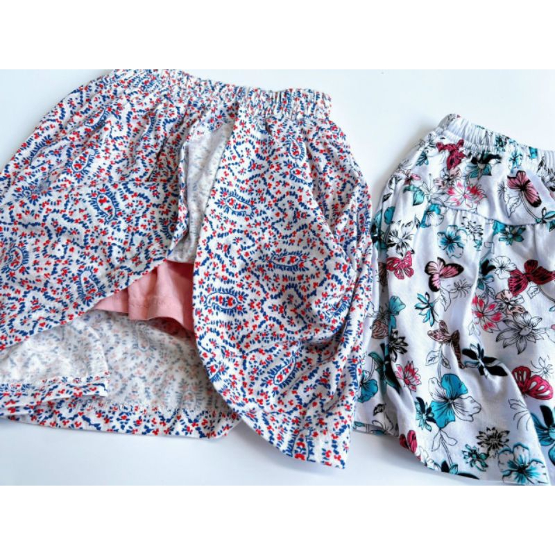 Chân váy kèm chip đùi cotton VNXK mềm mát bé gái 1-8y