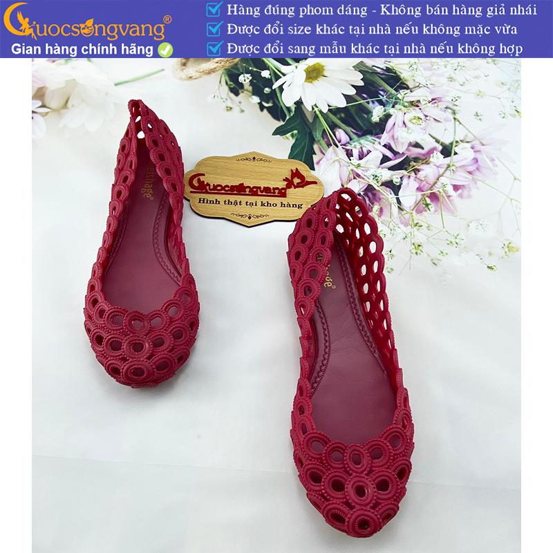 Giày nhựa đi mưa nữ giày nhựa nữ thoáng khí GLG124