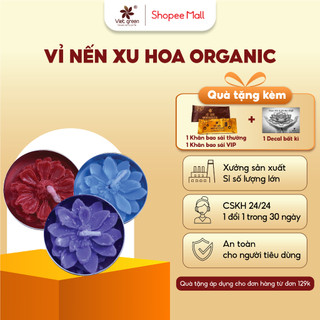 Nến hoa tealight việt xanh vỉ 10 viên