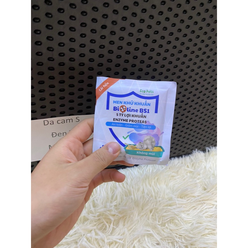 Men khử mùi hôi cát, vi khuẩn, nấm mốc Ecopets BS1 GÓI 30-50gr