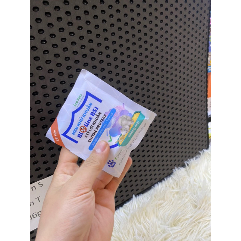 Men khử mùi hôi cát, vi khuẩn, nấm mốc Ecopets BS1 GÓI 30-50gr