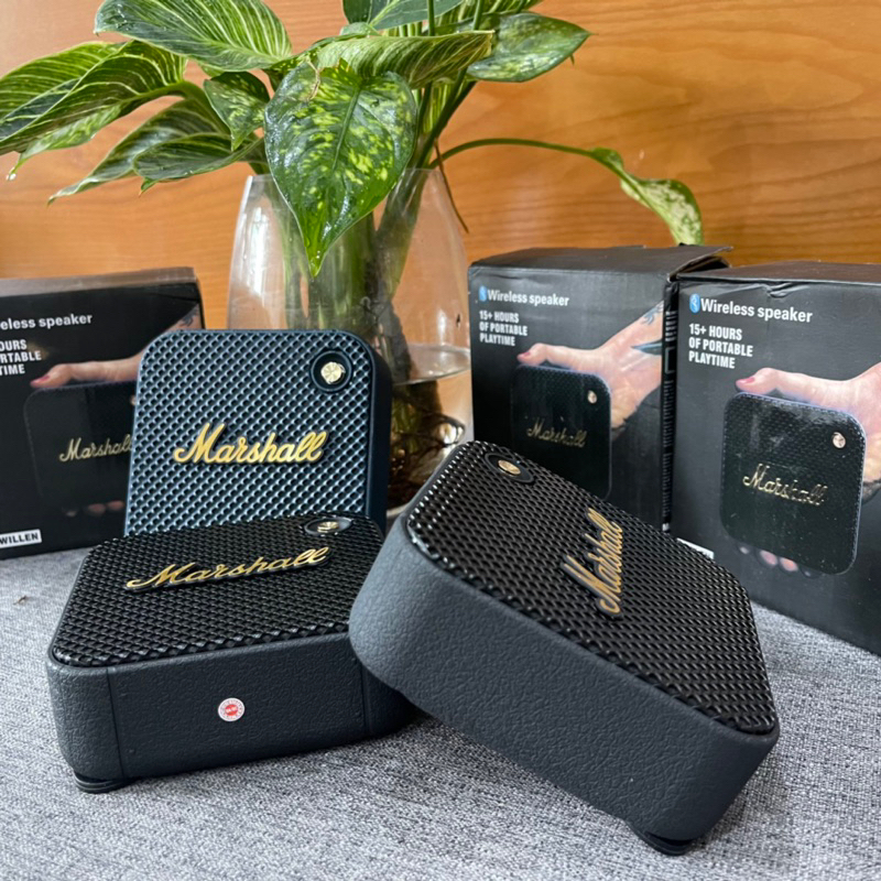 Loa bluetooth mini Marshall Willen chính hãng BH 12 tháng Pin trâu 15H chống nước loa mini không dây siêu Bass
