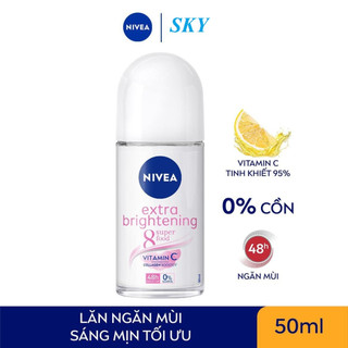 Lăn Khử Mùi Nivea Extra Brightening Sáng Mịn Tối Ưu 50ml