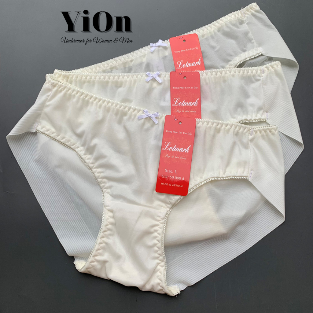 Combo quần lót học sinh màu trắng chất thun lạnh QS10 YiOn Underwear