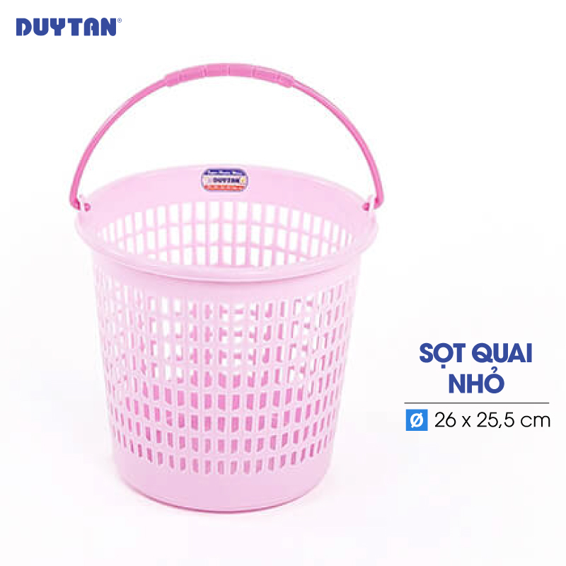 Sọt quai nhỏ nhựa DUY TÂN (26 x 25.5 cm) - 27303 - Giao màu ngẫu nhiên