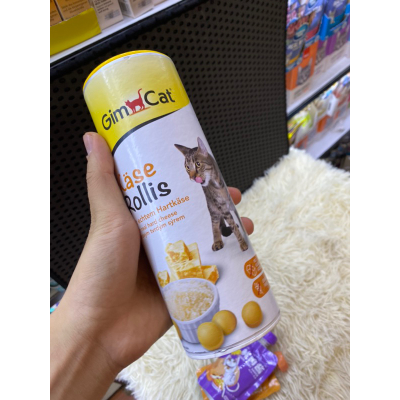 Phô mai viên Gimcat cho mèo hũ 850v 425gr