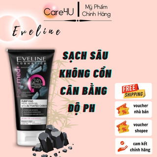 Gel rửa mặt thải độc than hoạt tính Eveline Facemed+ 150ml (evel4944)