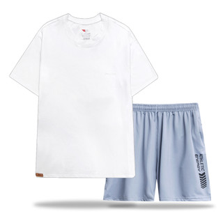 BỘ THỂ THAO NAM ÁO CỔ TRÒN COTTON, QUẦN SHORT THUN SPMATS08.QCT03 PIGOFASHION THOÁNG MÁT, CO GIÃN THOẢI MÁI