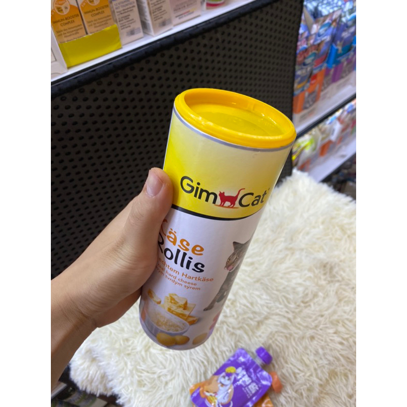 Phô mai viên Gimcat cho mèo hũ 850v 425gr
