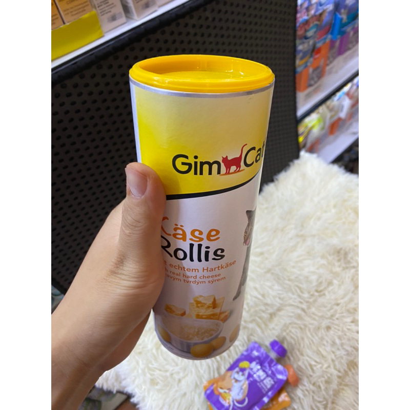 Viên phô mai GIMCAT hỗ trợ tăng nọng, tăng cân, mượt lông